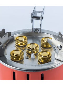 Cady One A portable gas stove of 5 burners for trips and camping, with a power of 18500 watts, with a bag  - Image 4