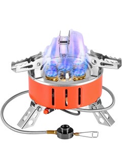 Cady One A portable gas stove of 5 burners for trips and camping, with a power of 18500 watts, with a bag  - Image 3