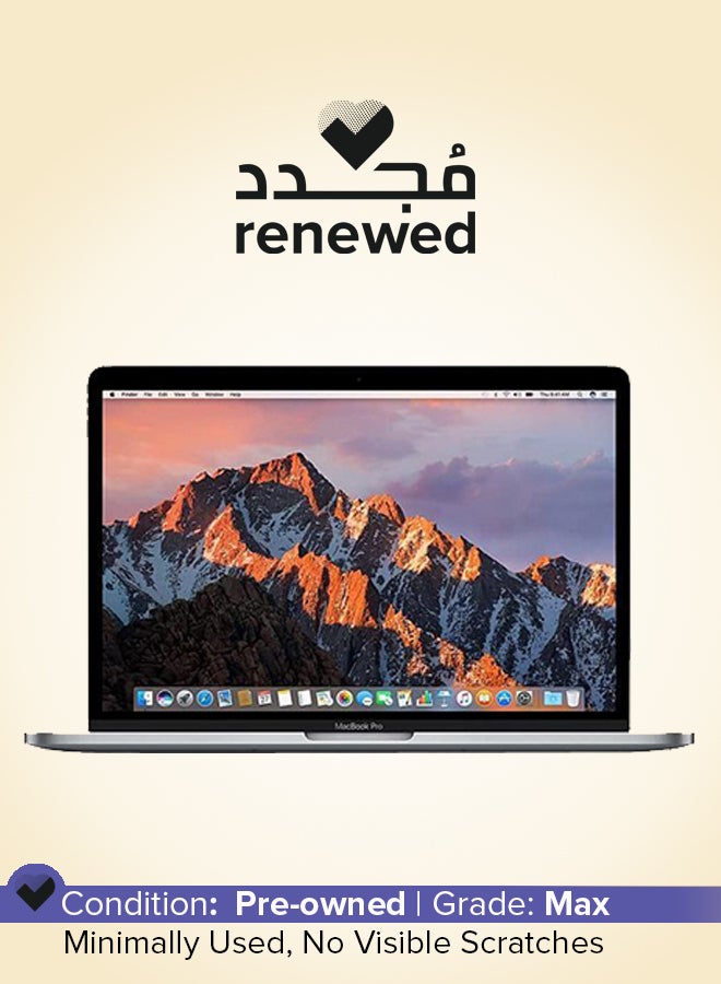 ابل  مجدد - لابتوب ماك بوك برو A1706 (2016) بشاشة 13.3 بوصة، مع معالج إنتل كور i7/الجيل السابع/ذاكرة RAM 8GB/قرص SSD سعة 256GB/رسوميات إنتل HD 1.5GB فضي - Image 1