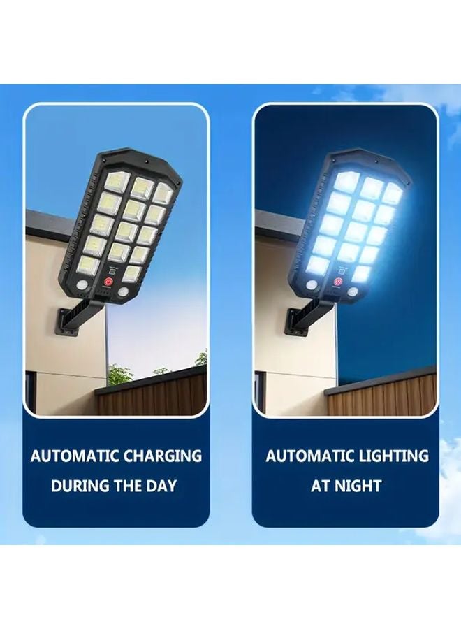 220 مصباح شمسي للشوارع LED في الهواء الطلق مع حساس حركة للإضاءة من الغسق إلى الفجر لمواقف السيارات - Image 3