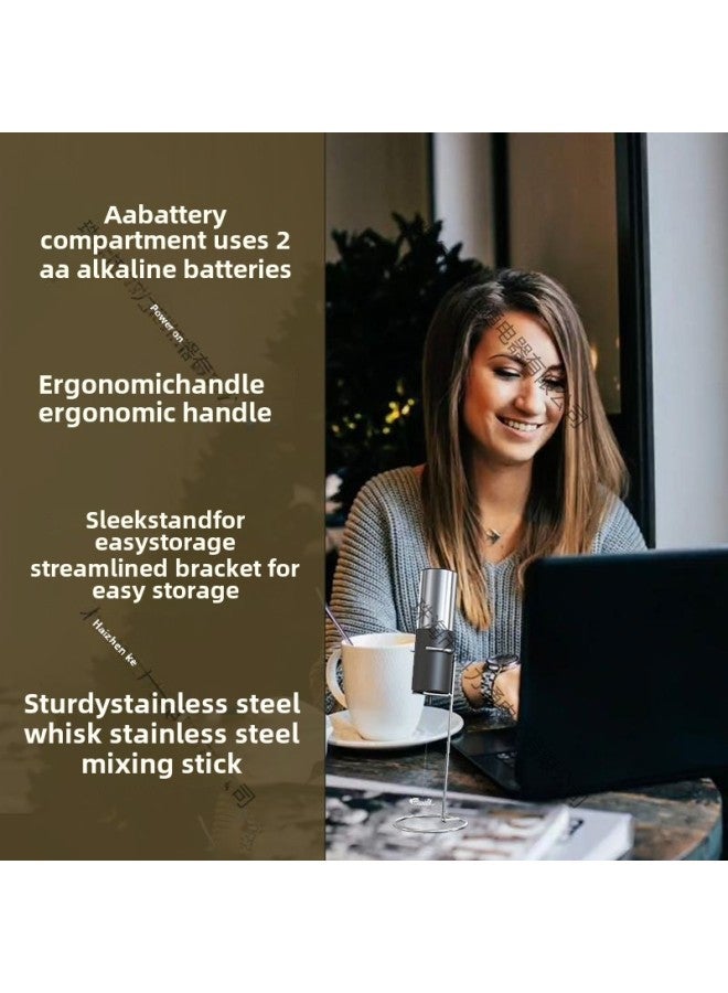 Electric Coffee Mixer Manufacturers Milk Frother Handheld Frother Milk Beater Electric Egg Beater Kitchen Gadgets-Color:Material: Abs Plastic Model-rechargeable Model-electric Milk Frother/kjbq-7-bs - Image 4