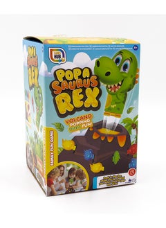 RMS Popa Saurus Rex Dino Pop Game - Fun And Exciting Family Game For 2-4 Players Volcano Popping Dino Fun  - Image 1