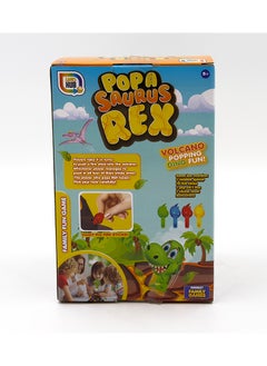 RMS Popa Saurus Rex Dino Pop Game - Fun And Exciting Family Game For 2-4 Players Volcano Popping Dino Fun  - Image 3