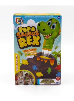 RMS Popa Saurus Rex Dino Pop Game - Fun And Exciting Family Game For 2-4 Players Volcano Popping Dino Fun  - Image 2