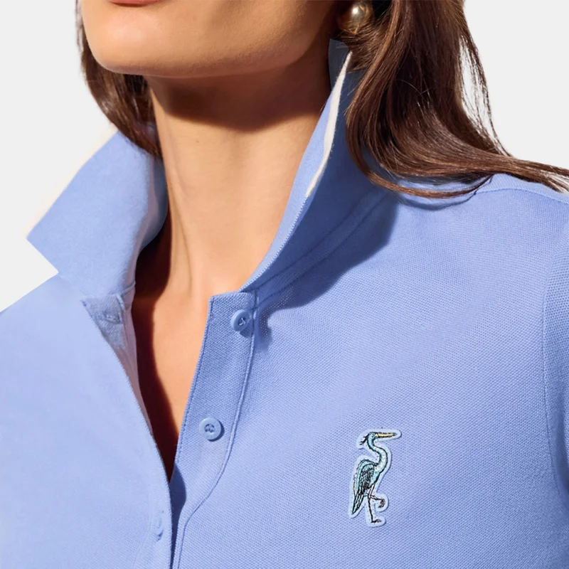 Fabletics Blue Women's Pique Polo Shirt for Women | Best Price UAE