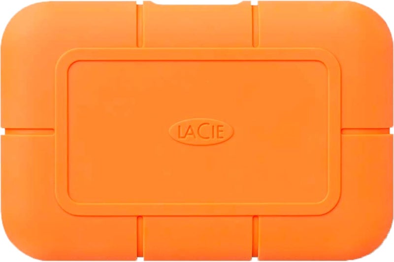 لاسي محرك الأقراص SSD الخارجي LaCie Rugged سعة 500 جيجابايت، مع USB-C و USB 3.0، ومقاومة شديدة للماء والسقوط من ارتفاع 3 أمتار، متوافق مع أجهزة الكمبيوتر وماك وآيباد وآيفون (STHR500800) - Image 2