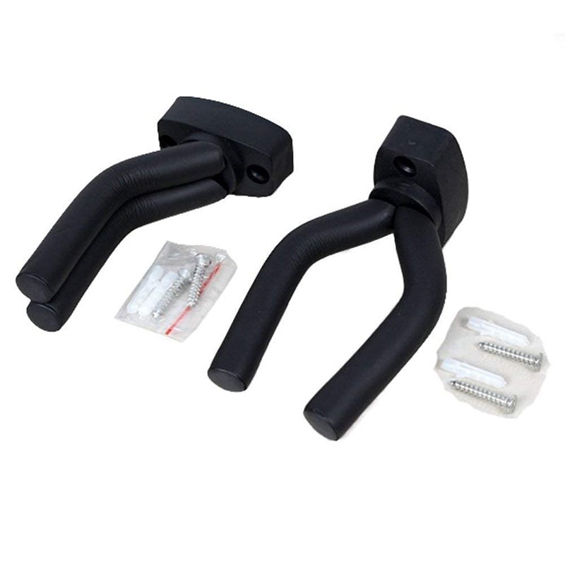 Bee حامل حائط MUSTANG مجموعة من 2 للجيتار والكمان واليوكليلي والماندولين | خطافات حائط قوية ومتينة | تشمل 10 ريشة جيتار مجانية - Image 1