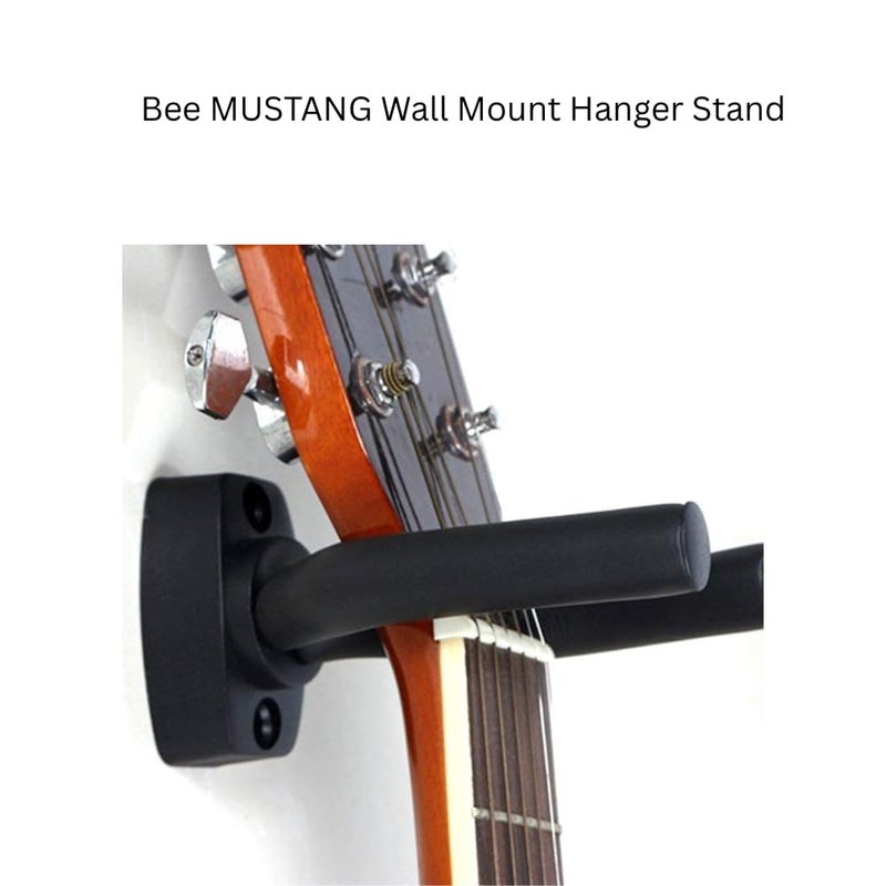 Bee حامل حائط MUSTANG مجموعة من 2 للجيتار والكمان واليوكليلي والماندولين | خطافات حائط قوية ومتينة | تشمل 10 ريشة جيتار مجانية - Image 5