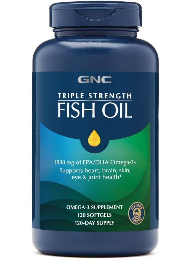 GNC Triple Strength Fish Oil Supplement - Image 1