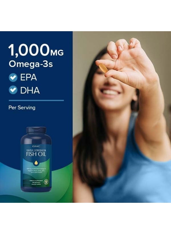 GNC Triple Strength Fish Oil Supplement - Image 3