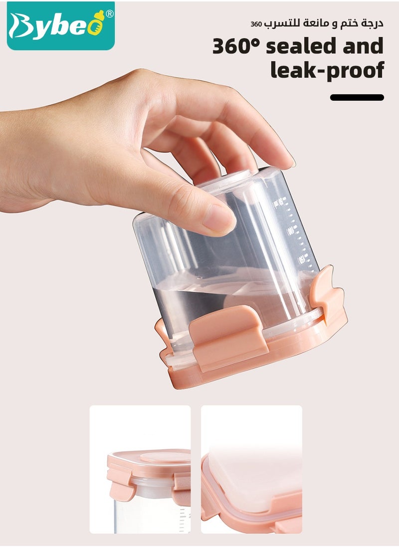 Bybeo 3Pcs Baby Food Containers With Removable Ice Pack, Reusable Baby Food Storage Box, Snack Container with Lids for Infant & Babies, Microwave & Dishwasher Friendly, BPA Free, Easy to Store & Keep Fresh  - Image 4