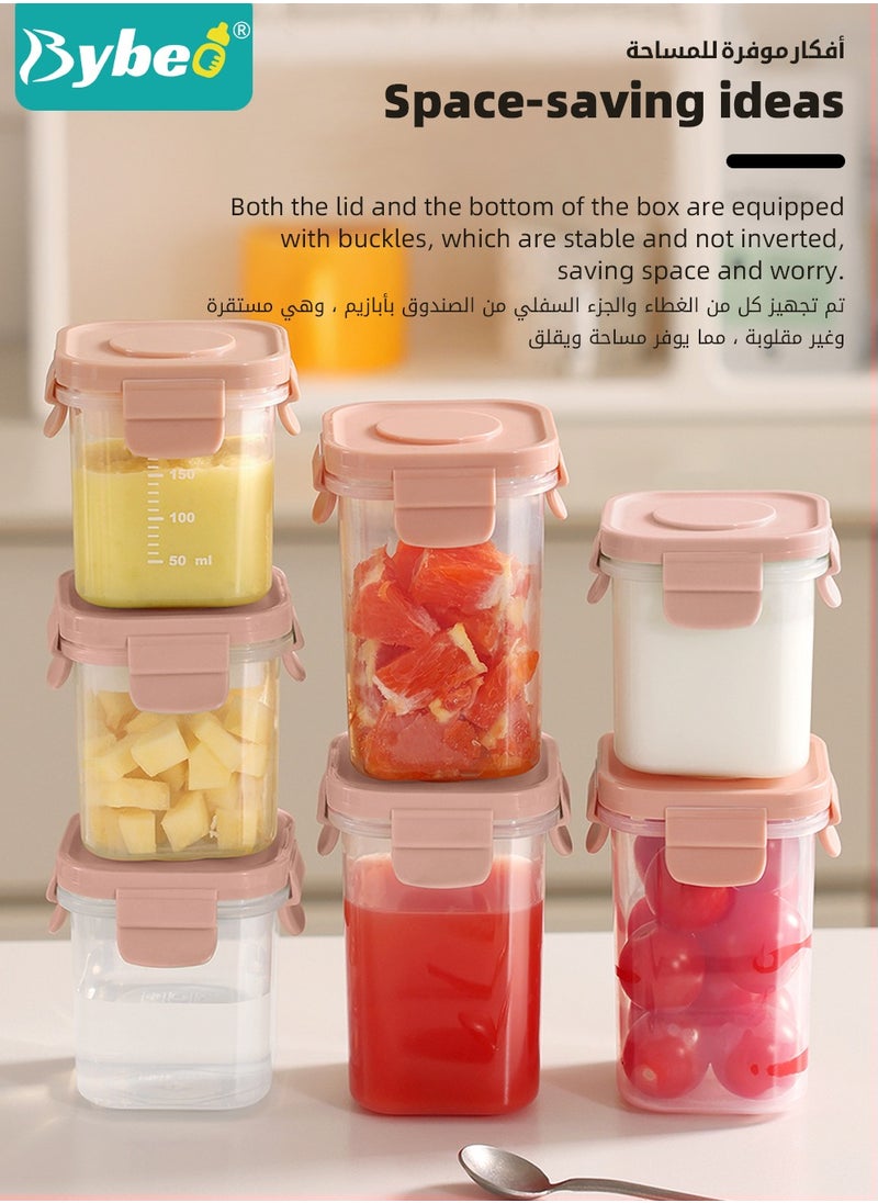 Bybeo 3Pcs Baby Food Containers With Removable Ice Pack, Reusable Baby Food Storage Box, Snack Container with Lids for Infant & Babies, Microwave & Dishwasher Friendly, BPA Free, Easy to Store & Keep Fresh  - Image 5