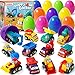 ZenBombs 12 Plastic Easter Eggs Filled with PullBack Engineering Toys Gift for Easter Egg Hunt Birthday Party for Kids Over 3 Years Old - Image 2