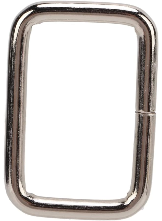 Walfou Webbing Belt, Metal Rectangle Seamed High Hardness Faashion Appearance for Purse for DIY Craft for Bag(3/8x25x15mm)  - Image 4