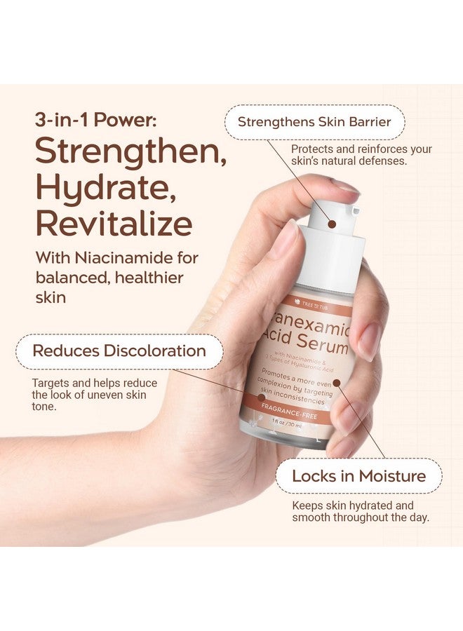 تري تو تيوب سيروم حمض الترانيكساميك من تري تو توب لجميع أنواع البشرة - يقلل من ظهور البقع الداكنة مع ألفا أربوتين وحمض الهيالورونيك وفيتامين سي - تركيبة نباتية مرطبة لبشرة مشرقة وموحدة اللون. - Image 3