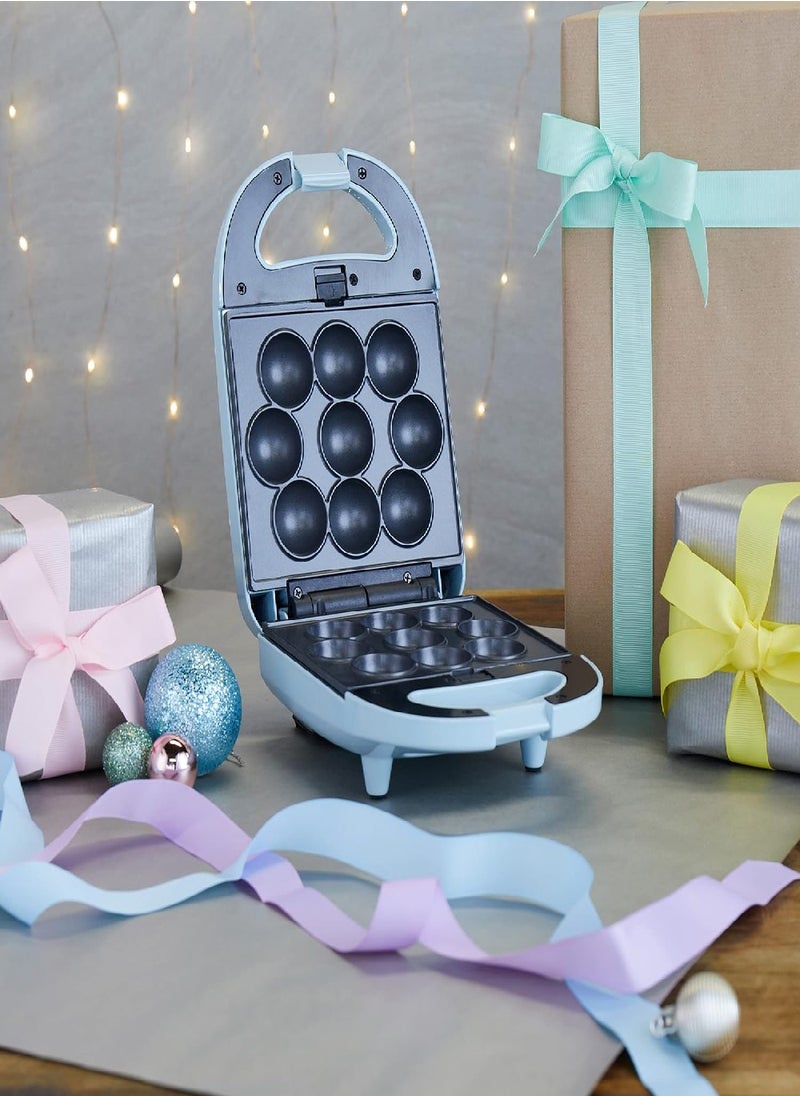 Giles & Posner Giles & Posner EK4943GSBLUN 3-in-1 Mini Treat Maker – Doughnuts, Cake Pops, Waffle Iron Machine, Non-Stick Removable Cooking Plates, Easy Clean, Compact, Children’s Baking, Sorbet, Pastel Blue, 650 W  - Image 3