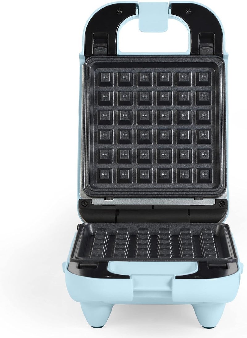 Giles & Posner Giles & Posner EK4943GSBLUN 3-in-1 Mini Treat Maker – Doughnuts, Cake Pops, Waffle Iron Machine, Non-Stick Removable Cooking Plates, Easy Clean, Compact, Children’s Baking, Sorbet, Pastel Blue, 650 W  - Image 4