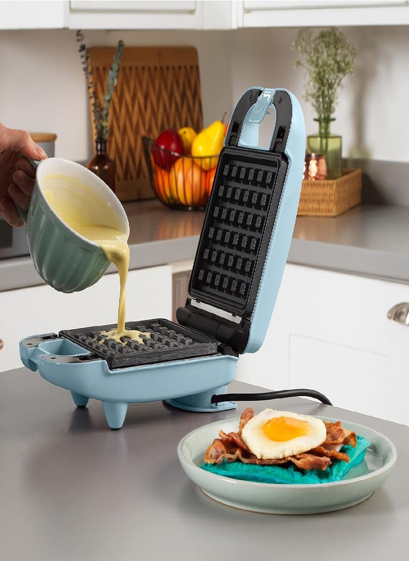 Giles & Posner Giles & Posner EK4943GSBLUN 3-in-1 Mini Treat Maker – Doughnuts, Cake Pops, Waffle Iron Machine, Non-Stick Removable Cooking Plates, Easy Clean, Compact, Children’s Baking, Sorbet, Pastel Blue, 650 W  - Image 5