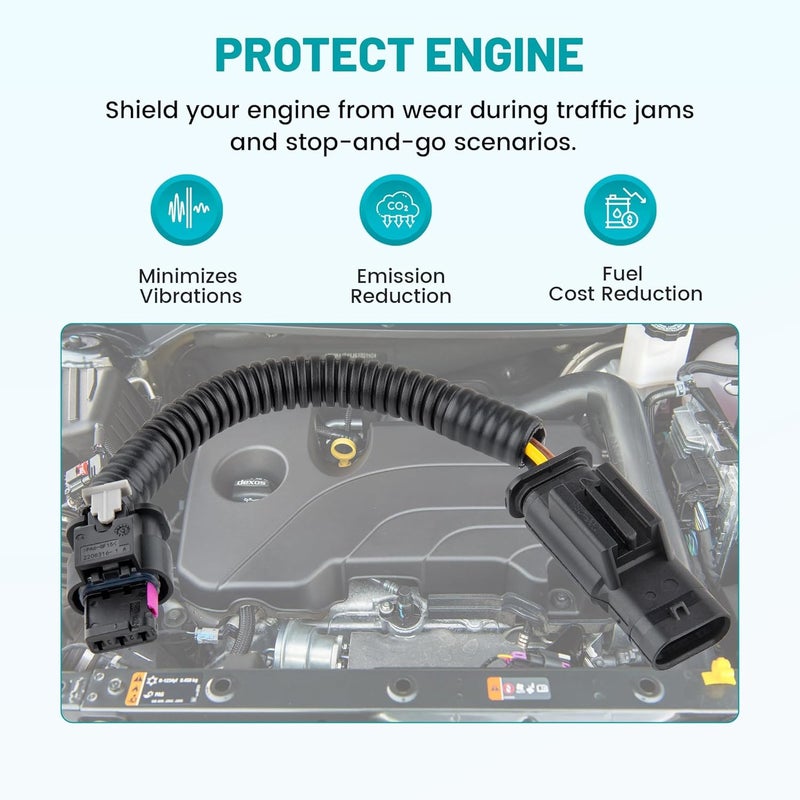 NuIth Auto Start Stop Deactivating Wire for 2019-2023 Chevy Equinox Malibu Cruze/2019-2022 Cadillac CT6 XT4 XT5 XT6 19-23 Buick Enclave Encore Vehicle Auto Stop Start Eliminator Harness Plug - Image 4