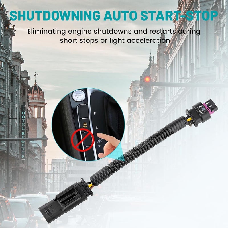 NuIth Auto Start Stop Deactivating Wire for 2019-2023 Chevy Equinox Malibu Cruze/2019-2022 Cadillac CT6 XT4 XT5 XT6 19-23 Buick Enclave Encore Vehicle Auto Stop Start Eliminator Harness Plug - Image 3
