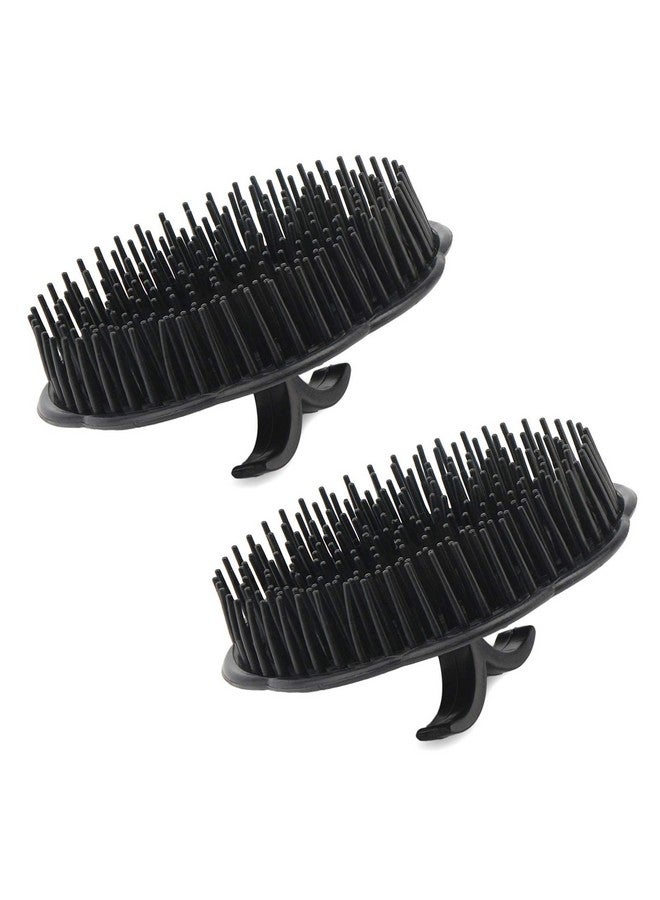 سيج بيوتي فرشاة شامبو لتدليك فروة الرأس من Segbeauty، فرشاة تدليك للشعر، مشط استحمام مزهر لتنظيف الشعر بعمق، فرشاة يد للرجال، فرشاة نمو اللحية، فرشاة العناية بالحيوانات الأليفة (أسود) - Image 1