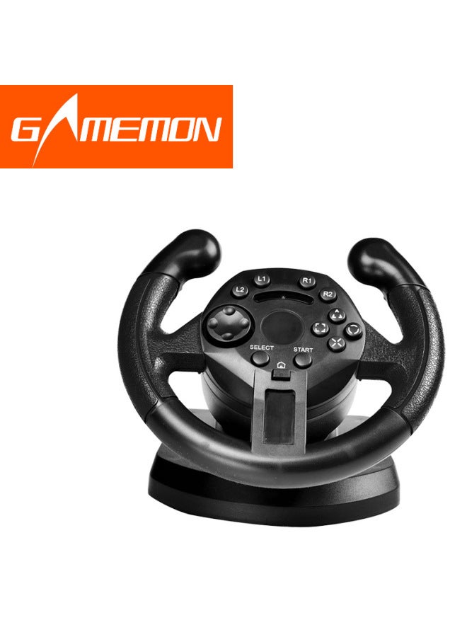 Digital Computer/game Steering Wheel/game Controller Pedals For Simulation Racing Games-Product Color:Black  - Image 1