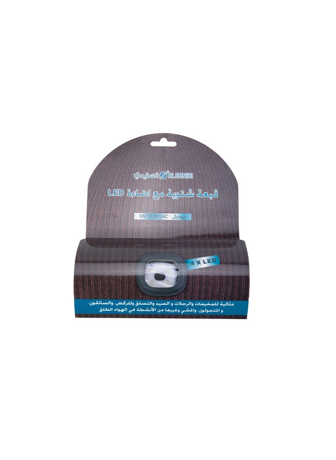 السنيدي - قبعة شتوية، قبعة شتوية للرجال، بني غامق - Image 1