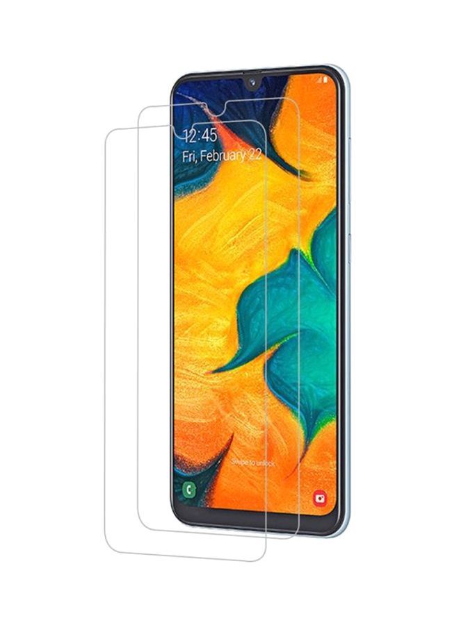 NIBEMINENT Pack of 2 Tempered Glass Screen Protector For Samsung Galaxy A30 Clear - Image 1