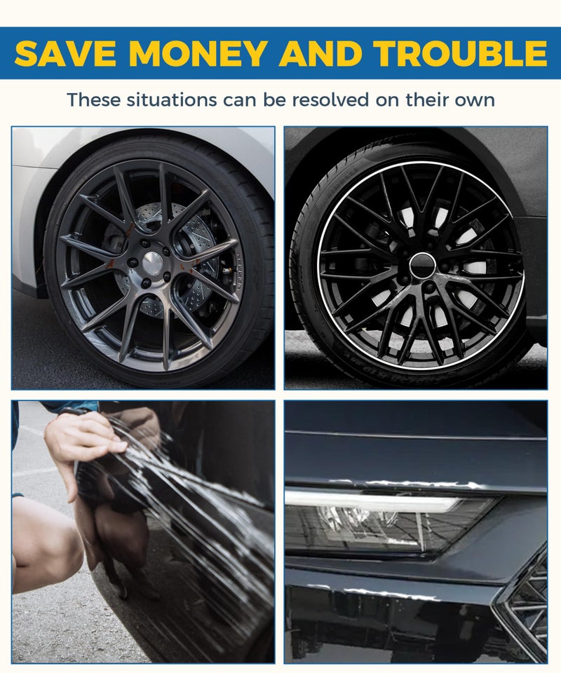 UBOG Touch Up Paint for Cars,Rim Paint,Car Accessories Wheel Paint,Auto Touch Up Paint,Car Scratch Remover Pen,Rim Scratch Repair,Car Paint Automotive Paint, Rim Paint for Car Wheel Repair (Black) - Image 3