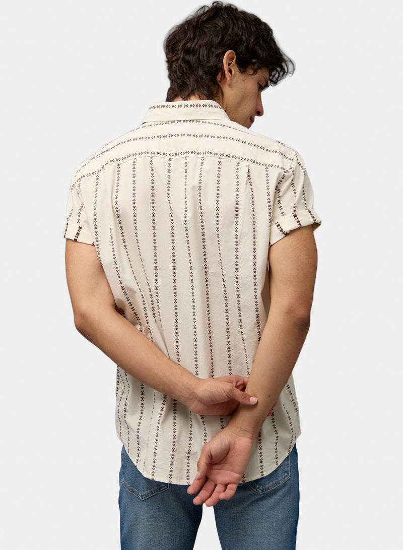 American Eagle AE Short-Sleeve Button-Up Shirt - Image 4