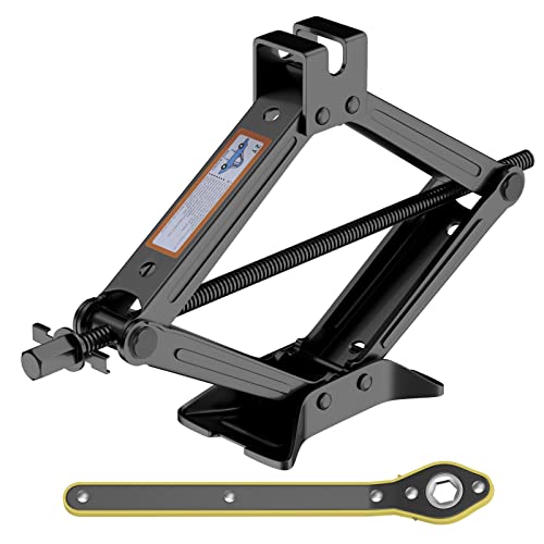 IMAYCC Scissor Lift Jack, Compact Car Jack Kit for Auto SUV, RV, MPV with Smart Ratchet Design, Heavy Duty Tire Changing Kit Lifting 2 Ton (4409 lbs) Tire Jack. - Image 1