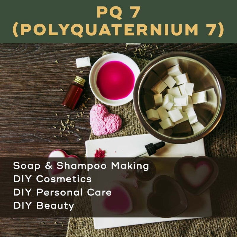 BRM CHEMICALS BRM كيميائيات PQ 7 بولي كواتيرنيوم 7 لصنع الشامبو وصنع الصابون وجل الاستحمام ومستحضرات التجميل DIY 5 كجم - Image 3