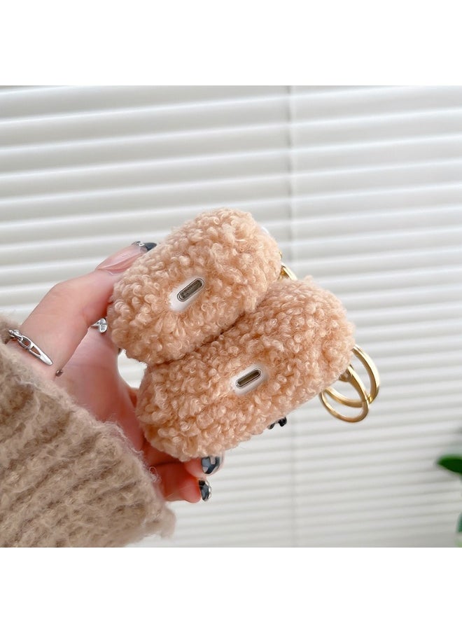 Generic - Fashion Cute Plush Teddy Bear Protective Case Cover for Apple AirPods Pro for Men Women - Image 1