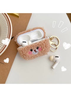 Fashion Cute Plush Teddy Bear Protective Case Cover for Apple AirPods Pro for Men Women
