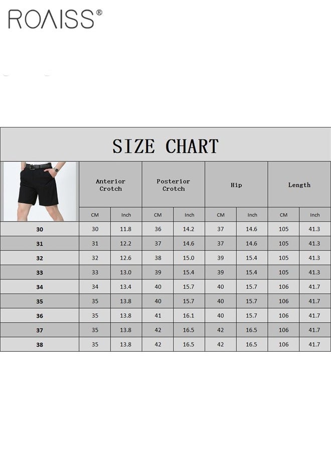 Mens Slim Fit Office Formal Shorts Knee Length Shorts - pzsku/ZC875506470377ECAD6CAZ/45/_/1721458542/e19bd4de-dbc1-4f2a-a5d7-5c9629b842c6