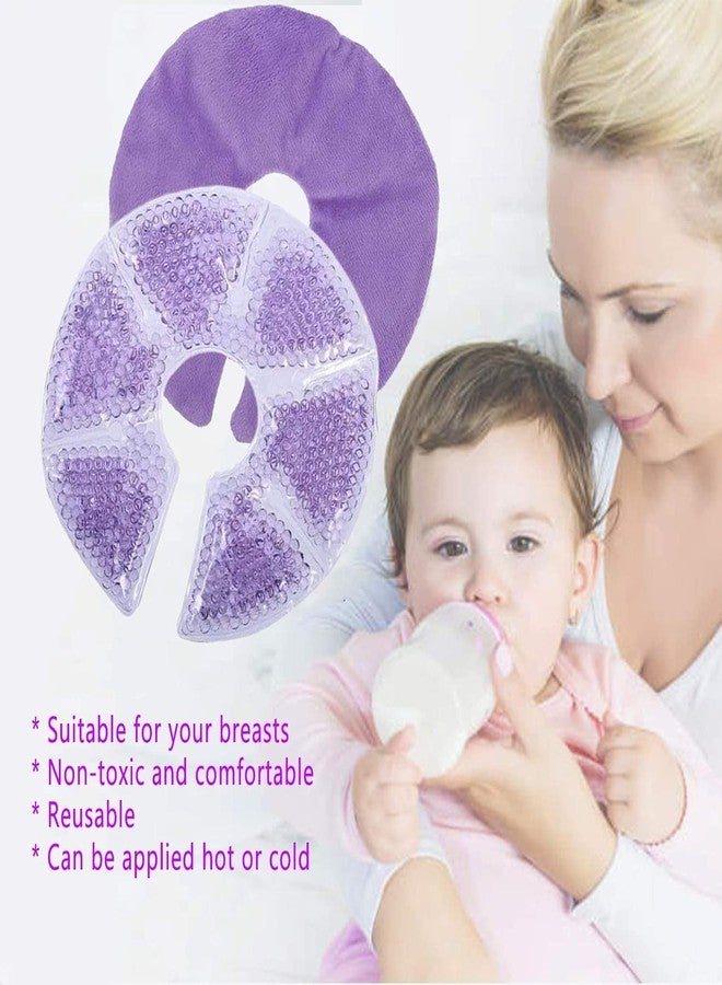 Calyrex عبوات كاليريكس للعناية بالثدي للأمهات المرضعات - ضمادات جل ساخنة وباردة قابلة لإعادة الاستخدام مع أغطية ناعمة قابلة للغسل، لتخفيف احتقان الثدي، ودعم تدفق الحليب، ومستلزمات الرضاعة الطبيعية والشفط - Image 5