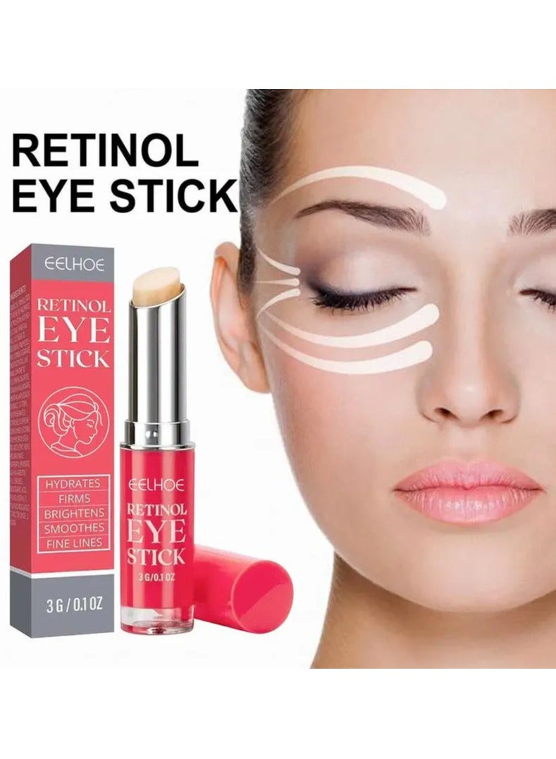 EELHOE Retinol Eye Stick With Collagen And Hyaluronic Acid For Dark Circle Puffiness Eye Bags And Fine Lines Retinol Eye Cream Eye Brightener Stick Under Eye Cream For Anti Aging Improve Eye Skin - Image 2