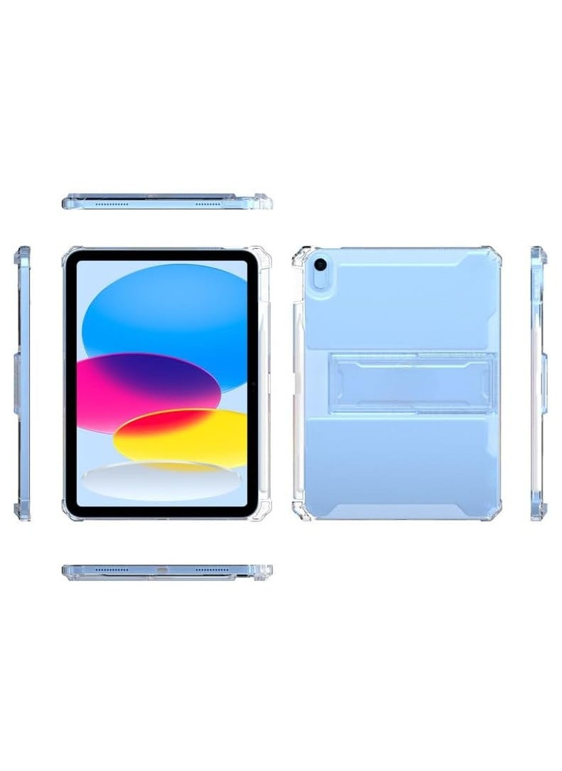 General Clear Case for iPad Mini 7 (2024), Clear Anti-Drop Airbag Anti-Yellowing Smart Tablet Case with Pen Slot and Multi-View Stand, Durable TPU Soft Protective Case  - Image 5