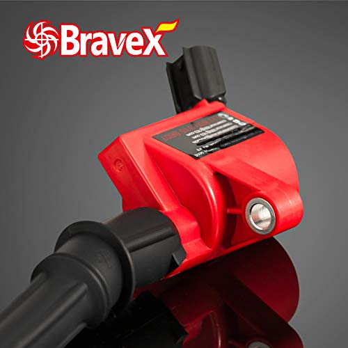 Bravex Ignition Coil Pack & Spark Plug SP479 for Ford F-150 F-250 4.6L 5.4L V8 DG508 DG457 DG472 DG491 Crown Victoria Expedition Mustang Lincoln Mercury Curved Boot Set of 8 (15% More Energy) - Image 3
