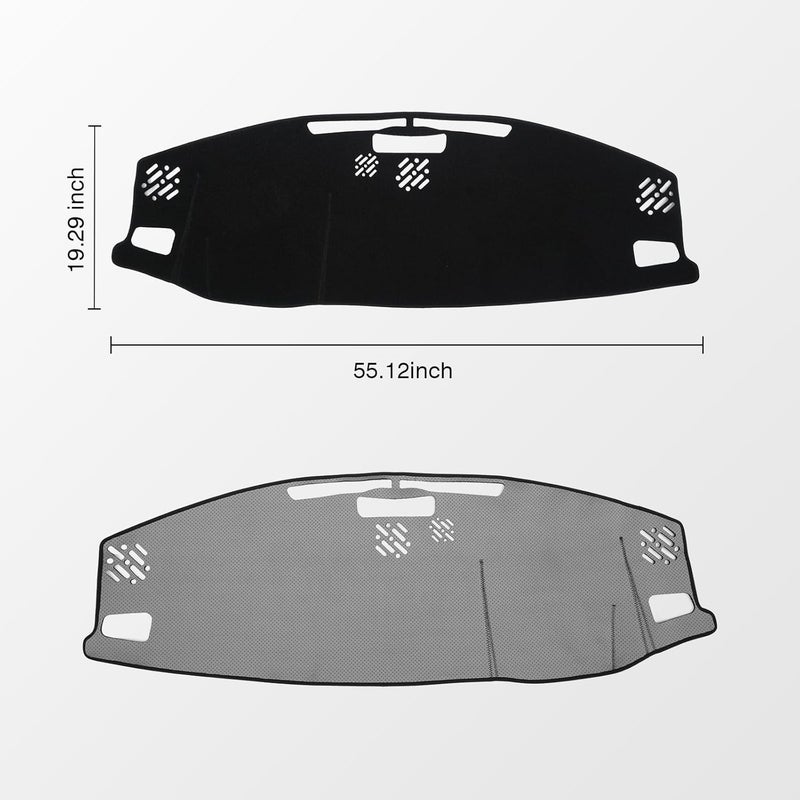 KUST Car Dash Cover Mat for Jeep Grand Cherokee 4XE (2022-2026) - Non-Slip Black Dashboard Mat - Image 2