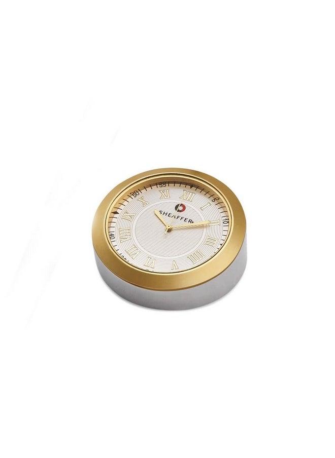 شيفر قلم حبر جاف Sheaffer 9325 مع ساعة طاولة من الكروم الذهبي  - Image 4
