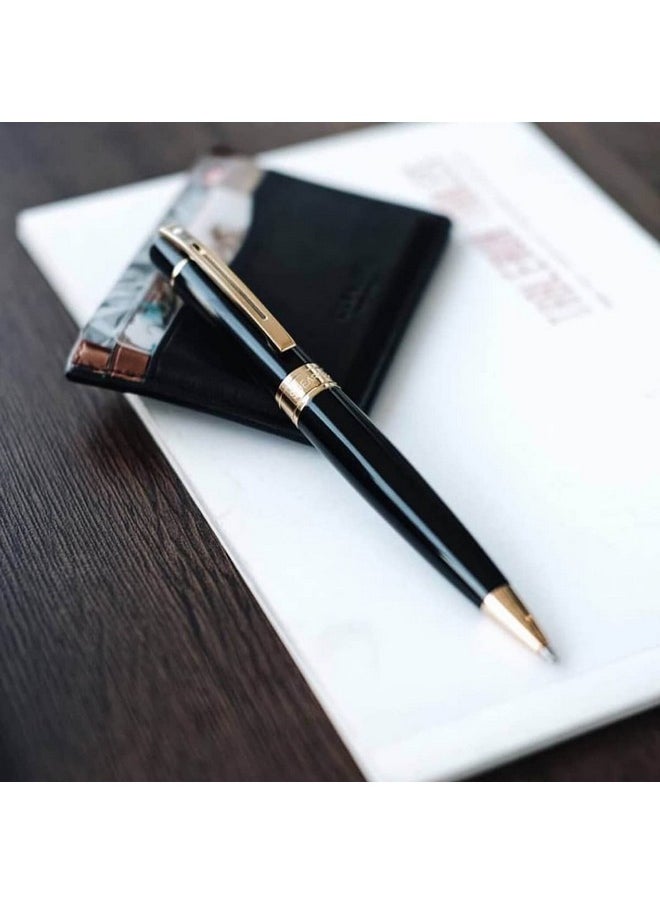 شيفر قلم حبر جاف Sheaffer 9325 مع ساعة طاولة من الكروم الذهبي  - Image 5