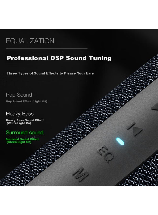 OHAYO مكبر صوت بلوتوث X20 مكبر صوت مزدوج موبايل ذكي إنترنت أحمر مكبر صوت لاسلكي فائق الجهير حجم يمكن توصيله بذاكرة USB محمول لركوب السيارة في الهواء الطلق مكبر صوت بلوتوث أسود - Image 2