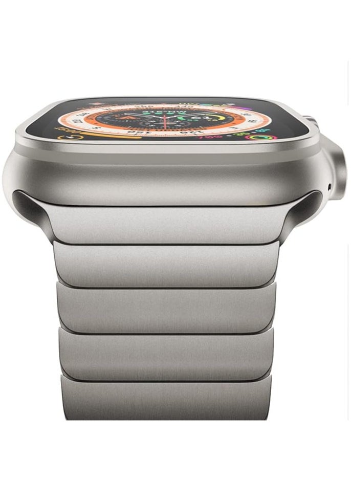 Compatible with  Watch Ultra 2 Band 49mm 45mm 44mm 42mm 41mm 40mm 38mm,Men and Women Stainless Steel Metal Band for iWatch Series SE/8/7/6/5/4/3/2/1 - Image 1