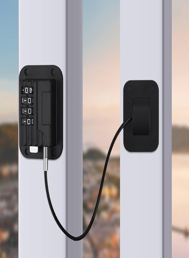 Oligitdi Number Lock for Window, Refrigerator, Drawer, and Cabinet - Baby Safety Lock (Black) - Image 1