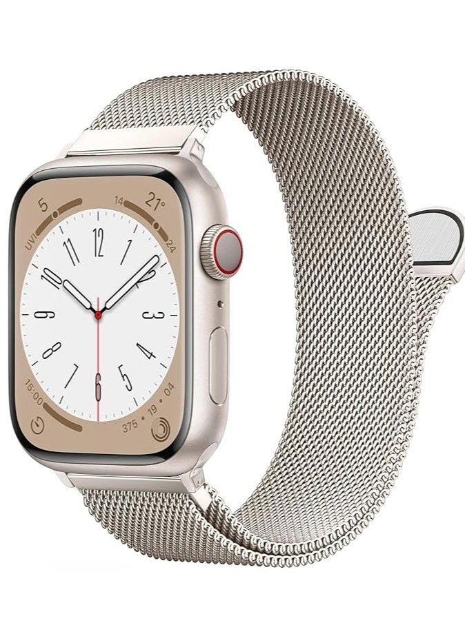 keloray - Stainless Steel Milanese Loop Compatible with Apple Watch Band 38mm 40mm 41mm 42mm 44mm 45mm 49mm, Replacement Band for iwatch Series 9, Ultra 2, SE, Ultra, 8 7 6 5 4 3 2 1 (42/44/45/49mm） - Image 1