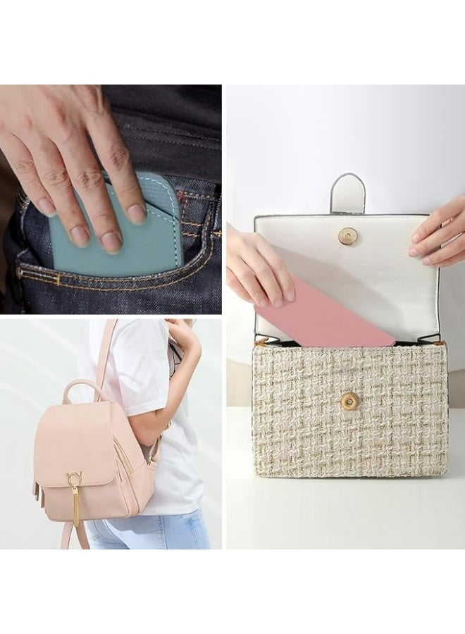 مجموعة من 4 حافظات نظارات ناعمة، حافظات جلدية للنظارات الشمسية للنساء والرجال، حافظة نظارات رفيعة - Image 5