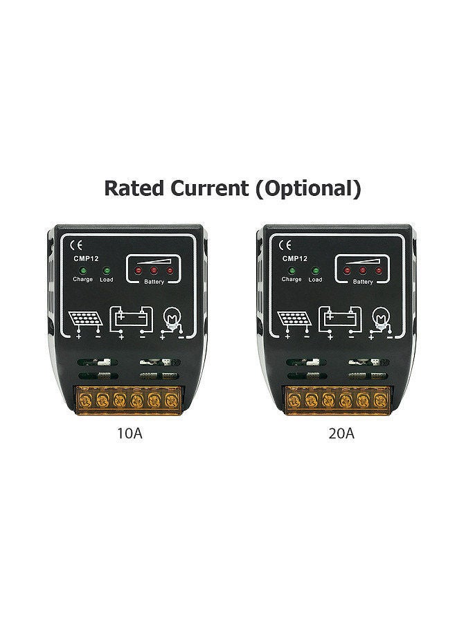 NIBEMINENT 12V/24V Self-adaption 20A Charge and Discharge Solar Controller Regulator with Current Protection  - Image 3