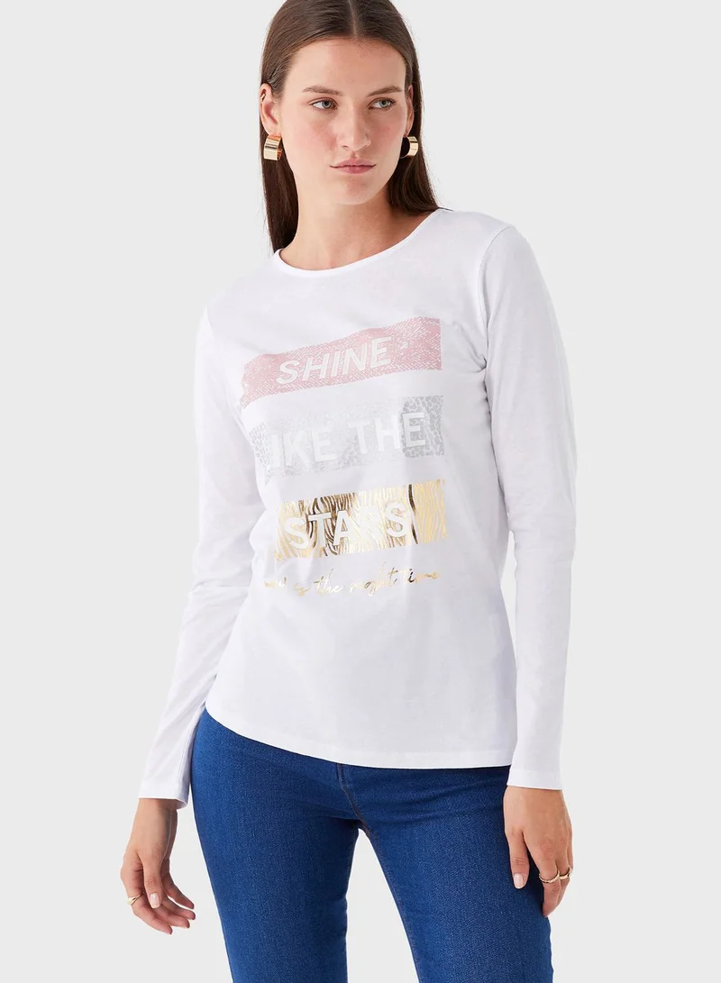 LC WAIKIKI Crew Neck Graphic T-Shirt