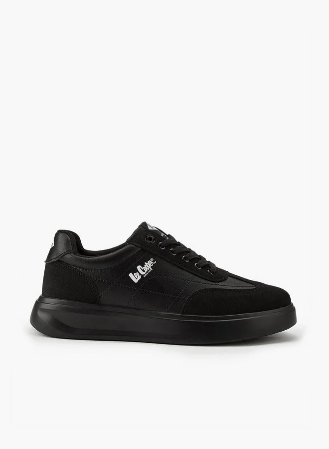 Men's Panelled Lace-Up Sneakers